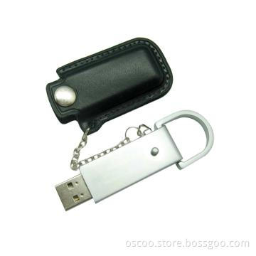 leather usb flash drive, OEM/ODM service, free logo printing